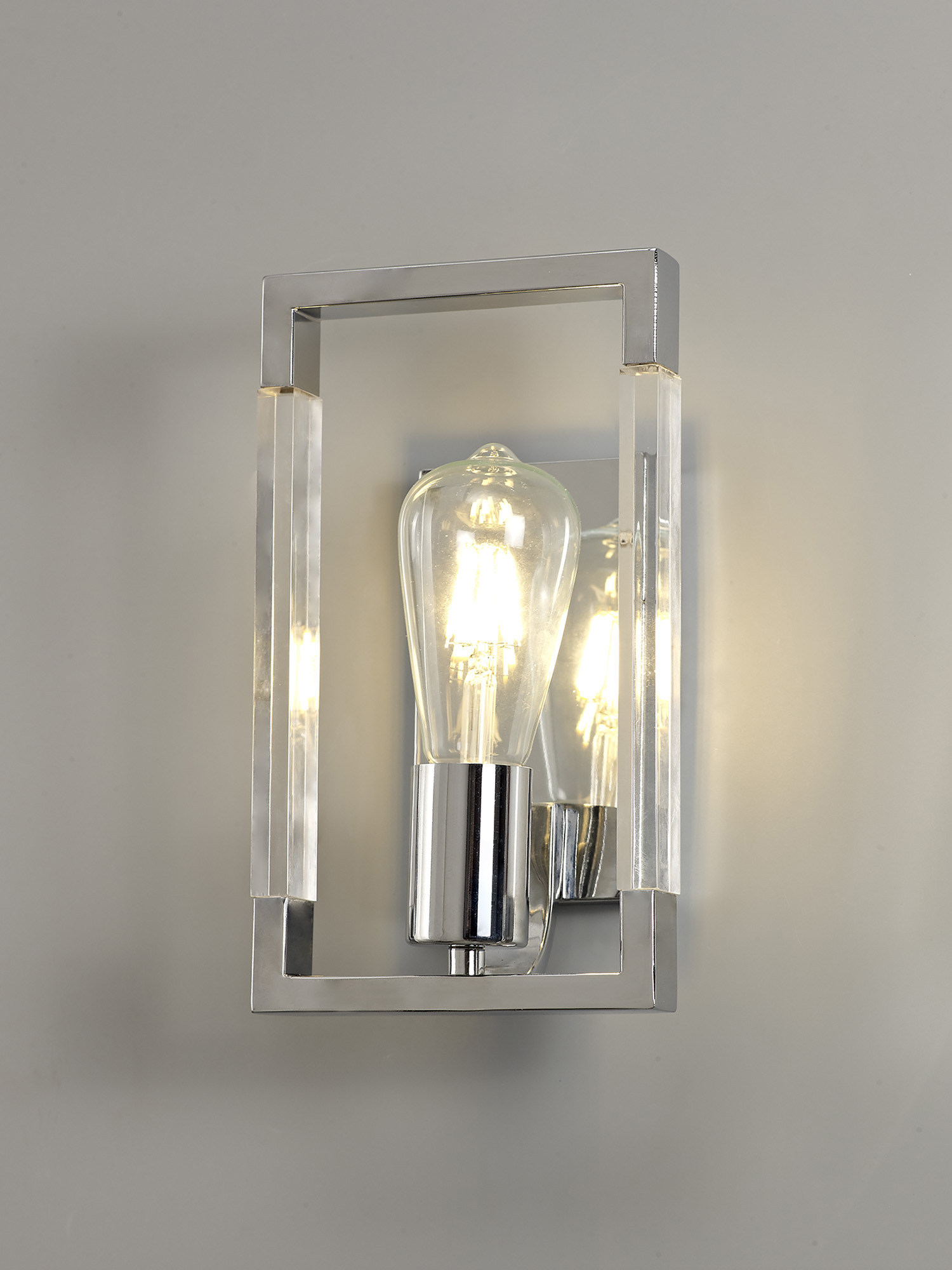 Canto Polished Nickel Wall Lights Diyas Armed Wall Lights